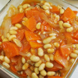 ホットクック レシピ#87：アドリブで大豆のトマト煮を作ります
