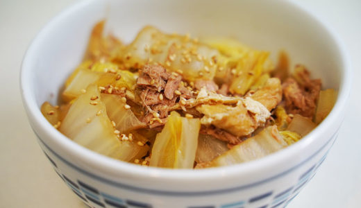 ホットクック レシピ#99：「ツナ缶・白菜・油揚げ」だけで簡単・美味しい醤油煮を作った