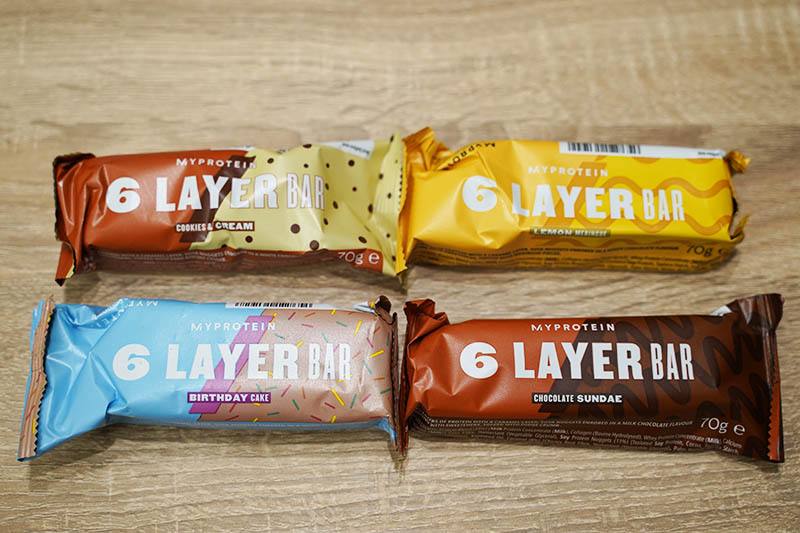 6レイヤープロテインバー 4つの味 個装