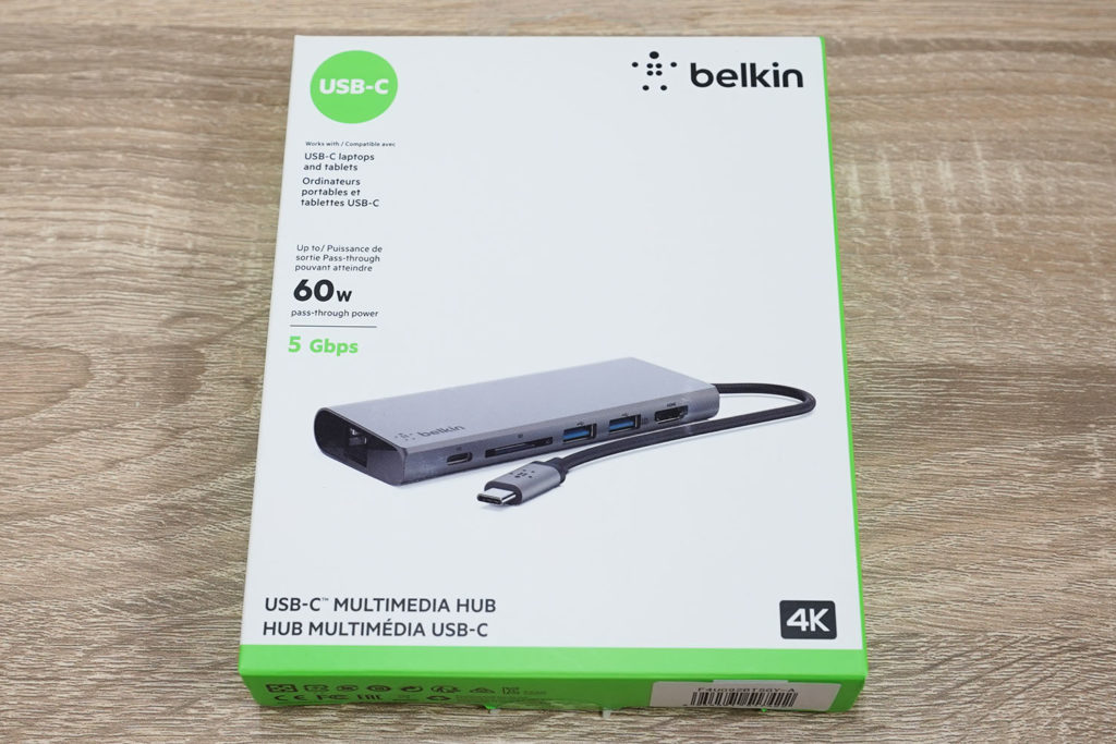 belkin USB-Type-Cマルチメディアハブ パッケージ写真