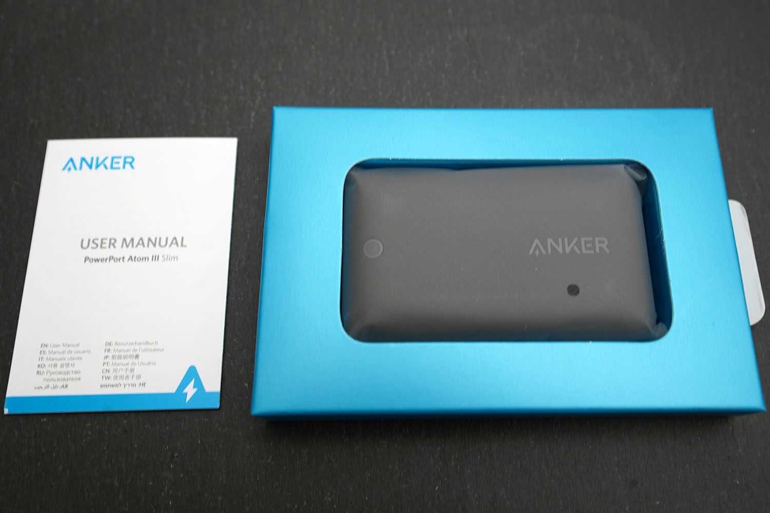 Anker PowerPort Atom III Slim パッケージ開封