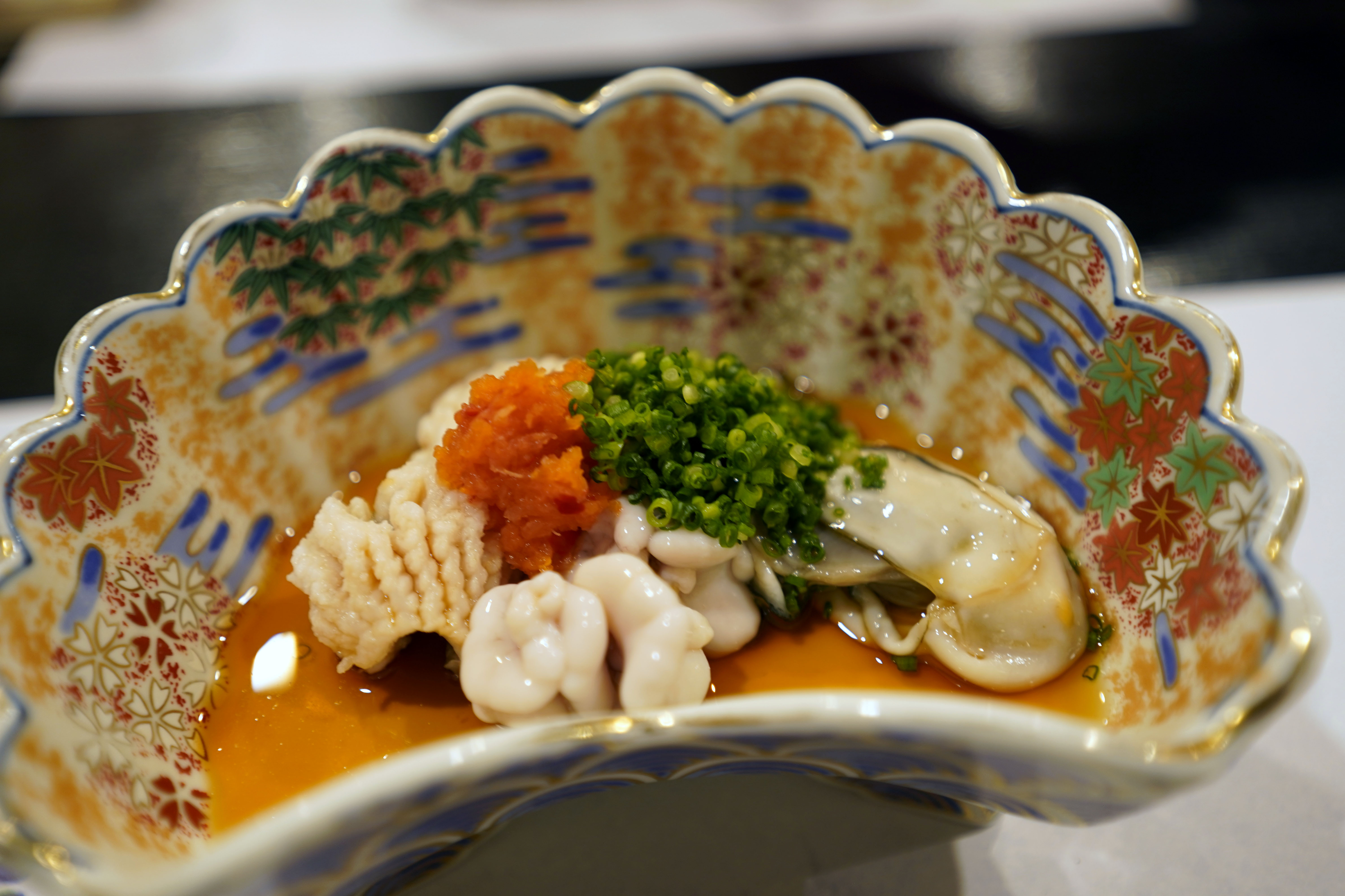 樹勢 酢の物(はも、白子、カキ)
