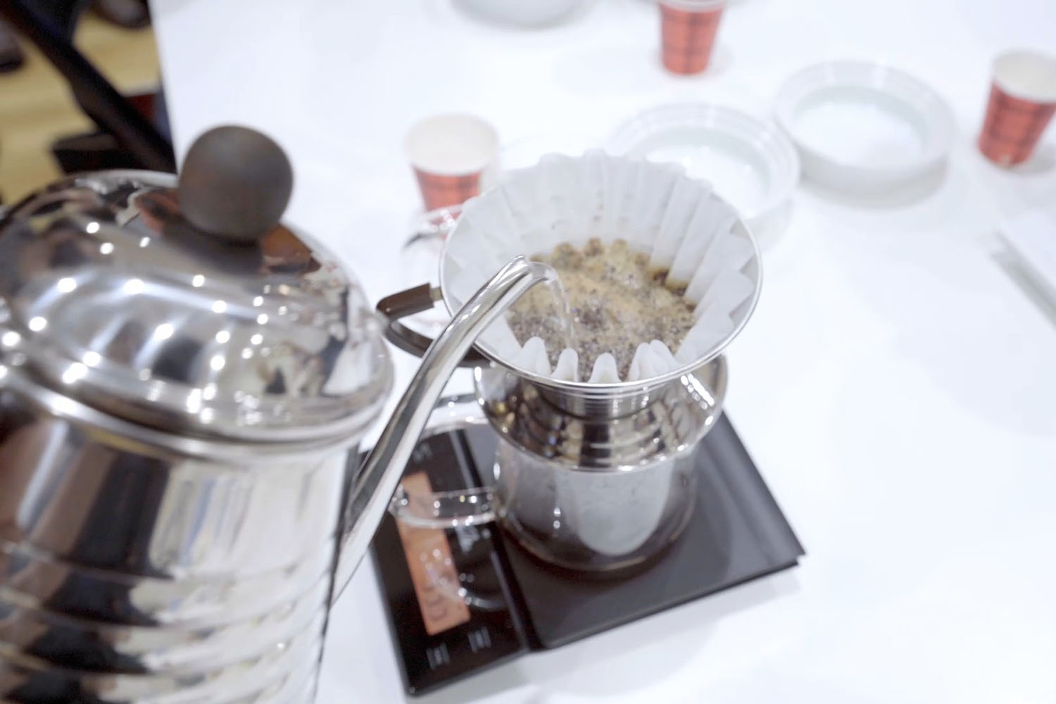 Kalita 美味しいドリップコーヒーセミナー 自分たちで淹れてみる