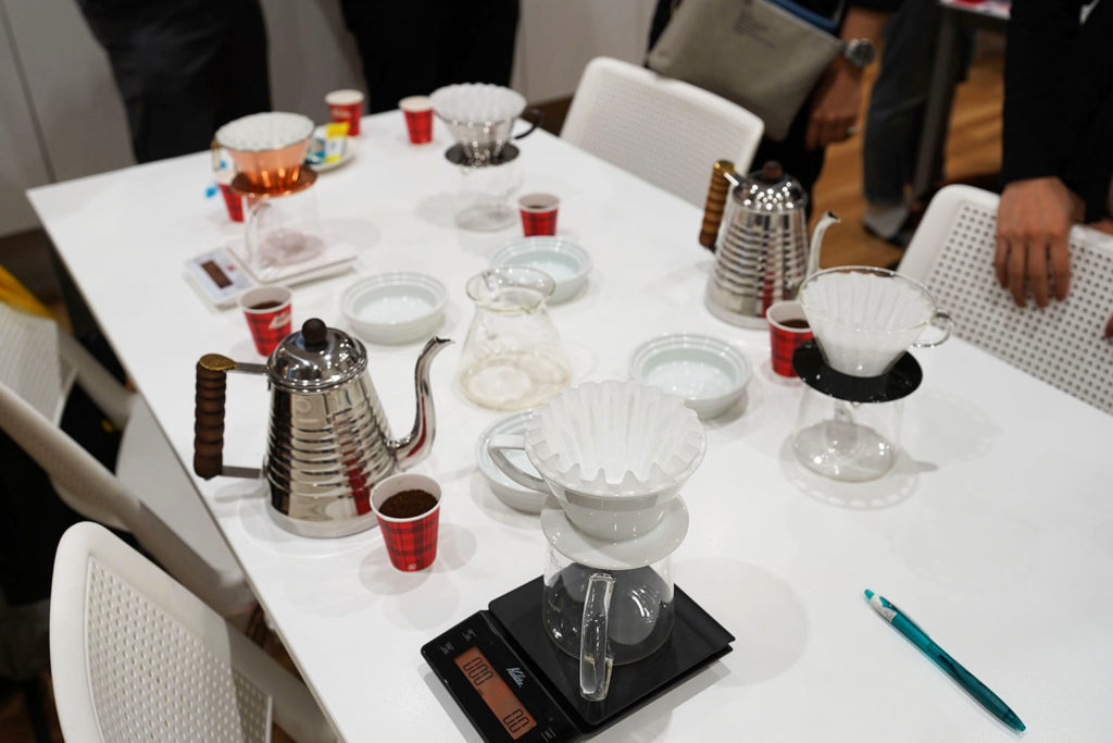 Kalita 美味しいドリップコーヒーセミナー 実演開始