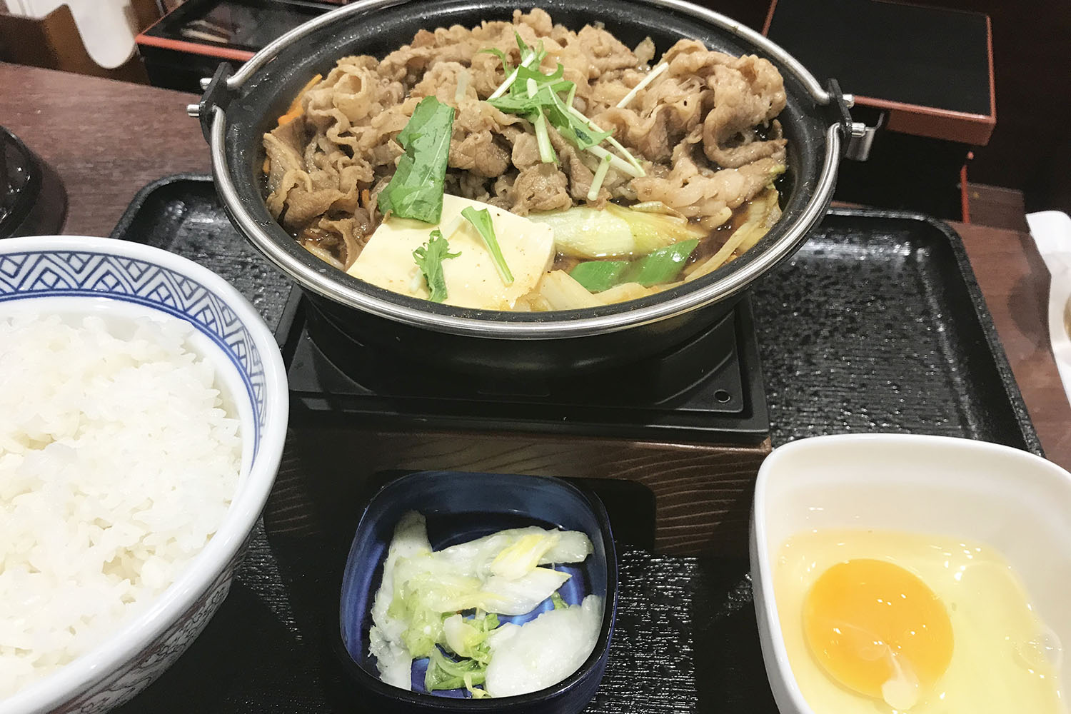 吉野家 牛すき鍋膳 定食