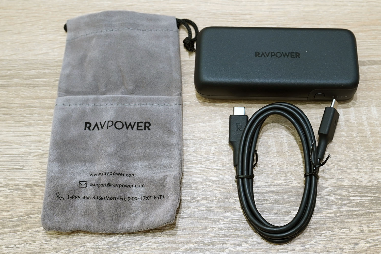 RAVPower RP-PB186 28W 10000mAh PD対応 モバイルバッテリー：同梱物