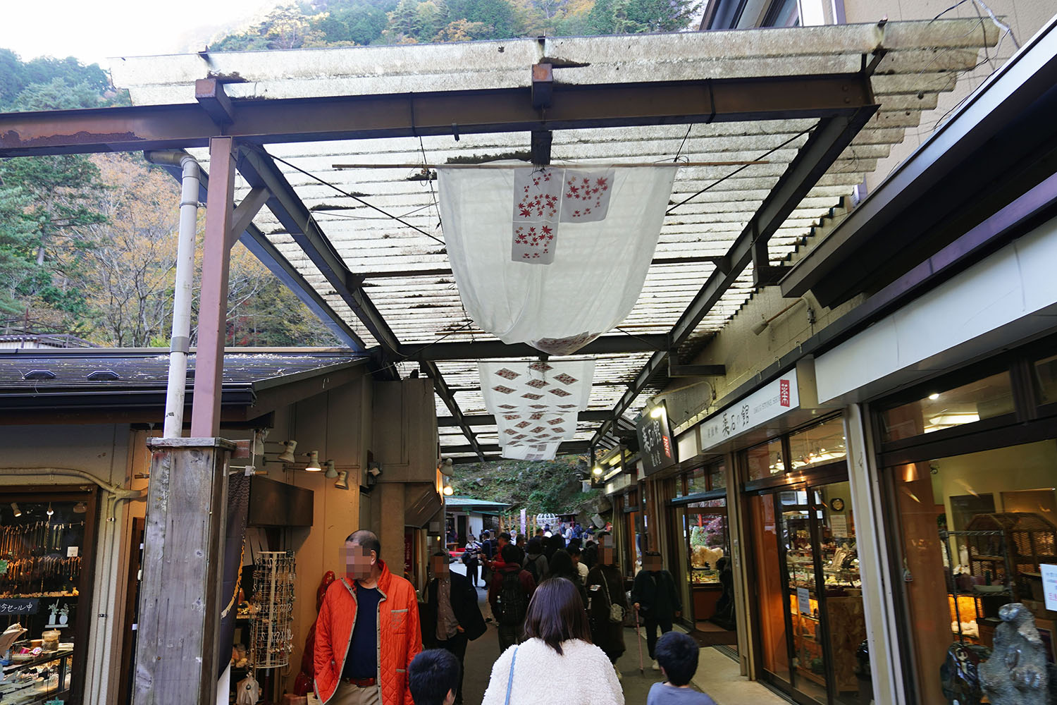 昇仙峡「仙娥滝」への道
