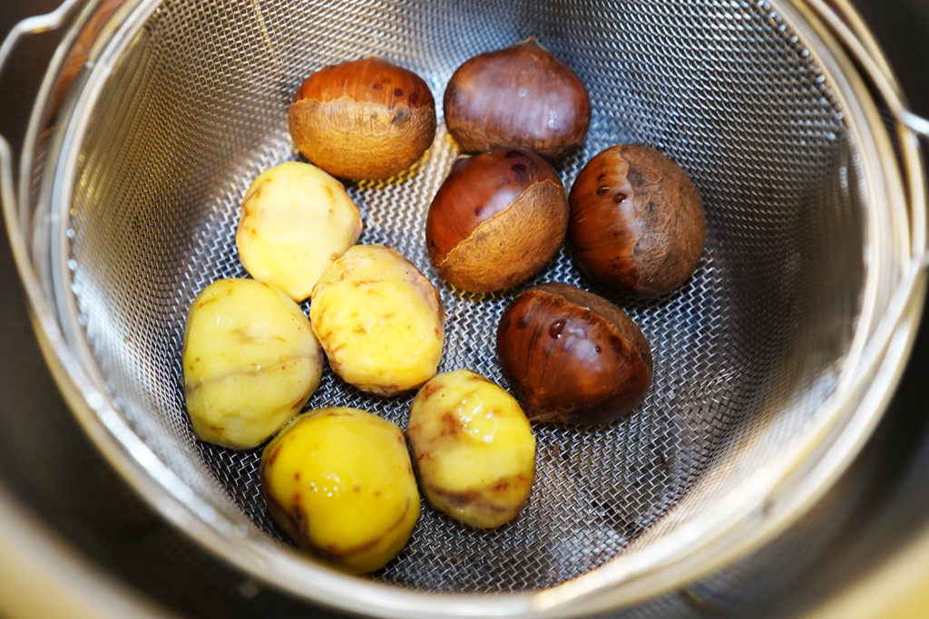 ホットクック レシピ 118 むいてから蒸す か 蒸してからむく か それが問題だ 諏訪田製作所 栗くり坊主 レビュー デイブ