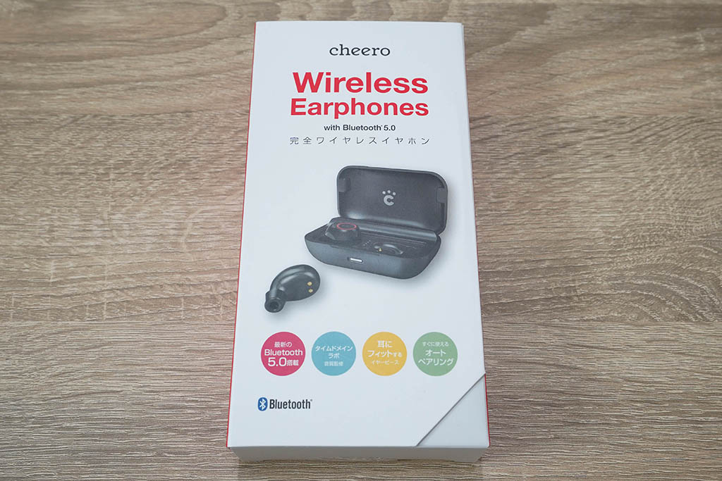 cheero Wireless Earphonesパッケージ