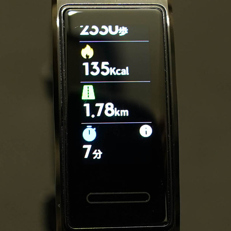 HUAWEI Band 4 Pro：歩数計詳細