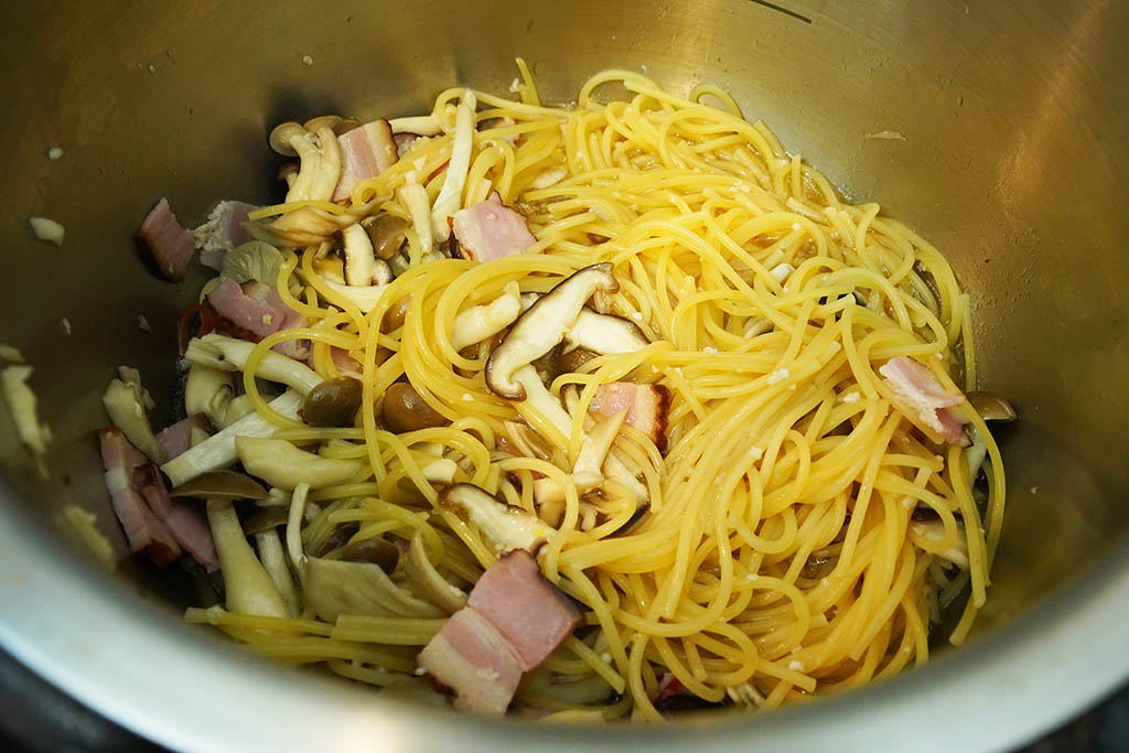 「塩麹ほったらかしパスタ」完成！