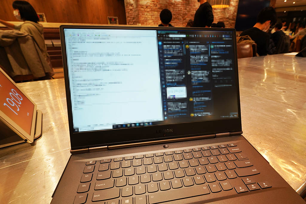 Legion Y740(15):セミナー会場でのノート制作およびSNS発信