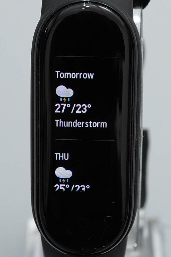 Mi Band 5:Weather(天気)3