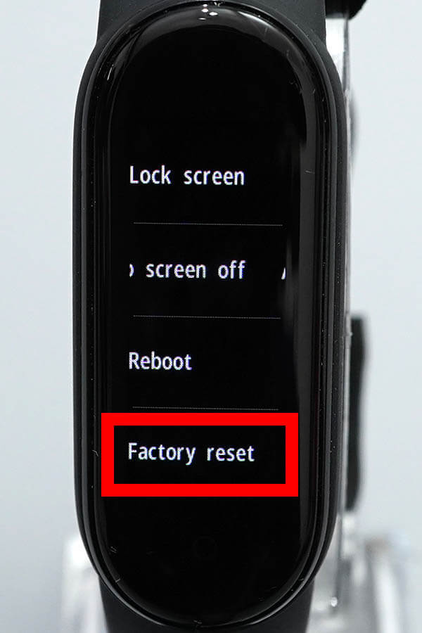 Factory reset