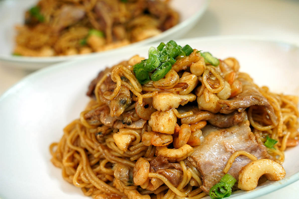 ホットクック フッ素コート内鍋のおかげて焦げやすい広東風焼きそばも楽勝！