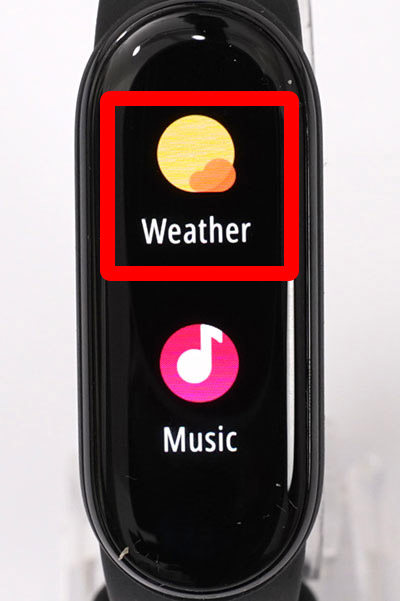 Mi スマートバンド 6：天気アイコン