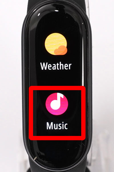 Mi スマートバンド 6：音楽プレーヤーアイコン