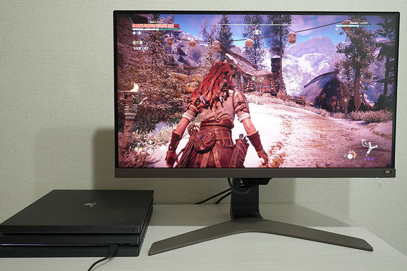 BenQ EW2880U：SONY PS4でゲーム１